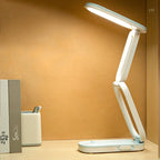 YAGE T125 LED Desk Lamp USB Foldable Reading Eye Light, Colour: Porcelain White - British D'sire