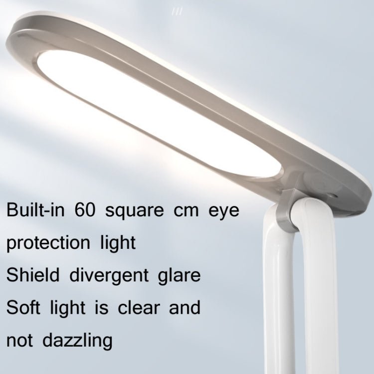 YAGE T125 LED Desk Lamp USB Foldable Reading Eye Light, Colour: Porcelain White - British D'sire