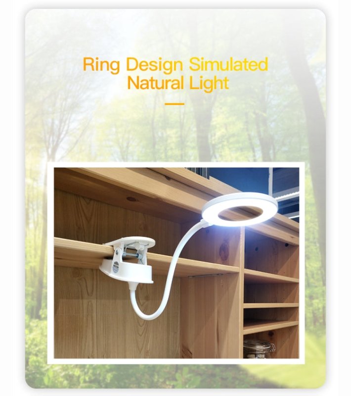 YAGE YG - 8102 2W 18LEDs Touch Switch 3 - Level Dimming Clip Desk Lamp Eye Protection LED Light - British D'sire