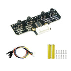 Yahboom 4 Channel Infrared Tracking Sensor Module For Smart Car Robot, Spec: With DuPont Cable+23mm Copper Column - British D'sire