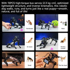 YAHBOOM DOGZILLA - Lite AI - Powered Bionic Robotic Dog 15 - DOF Desktop Companion With Robotic Arm, Raspberry Pi Controlled, Multimodal AI & Visual Interaction - British D'sire
