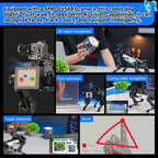 YAHBOOM DOGZILLA - Lite AI - Powered Bionic Robotic Dog 15 - DOF Desktop Companion With Robotic Arm, Raspberry Pi Controlled, Multimodal AI & Visual Interaction - British D'sire