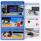 YAHBOOM DOGZILLA - Lite AI - Powered Bionic Robotic Dog 15 - DOF Desktop Companion With Robotic Arm, Raspberry Pi Controlled, Multimodal AI & Visual Interaction - British D'sire