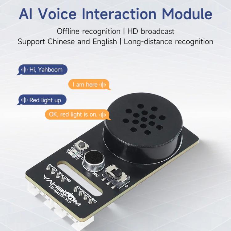 Yahboom Intelligent Voice Interaction Module Supports Custom Command Words CI1302 Chip Secondary image