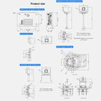 Yahboom K230 Vision Module Standard Edition CanMV Face Recognition Camera Sensor Heightened Angle Adjustable Bracket Set - British D'sire