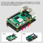 Yahboom PCIe To M.2 Adapter Expansion Board For Raspberry Pi 5 NVMe Expansion Board, Spec: Separate Board - British D'sire