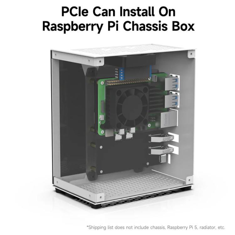 Yahboom PCIe To M.2 Adapter Expansion Board For Raspberry Pi 5 NVMe Expansion Board, Spec: Separate Board - British D'sire