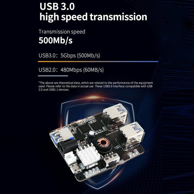 Yahboom USB3.0 HUB Expansion Board ROS Robot Expansion Dock(6000301226) - British D'sire