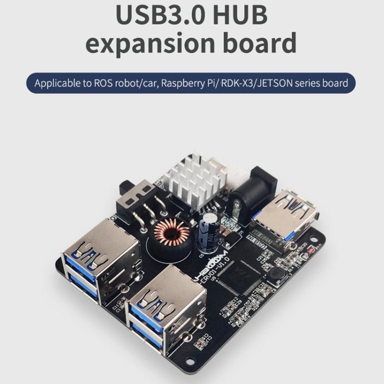 Yahboom USB3.0 HUB Expansion Board ROS Robot Expansion Dock(6000301226) - British D'sire