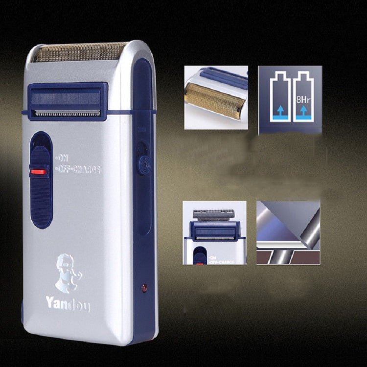 Yandou SC - W301U Shaver Men Electric Rechargeable Reciprocating Razor With Temple Trimmer CN Plug - British D'sire