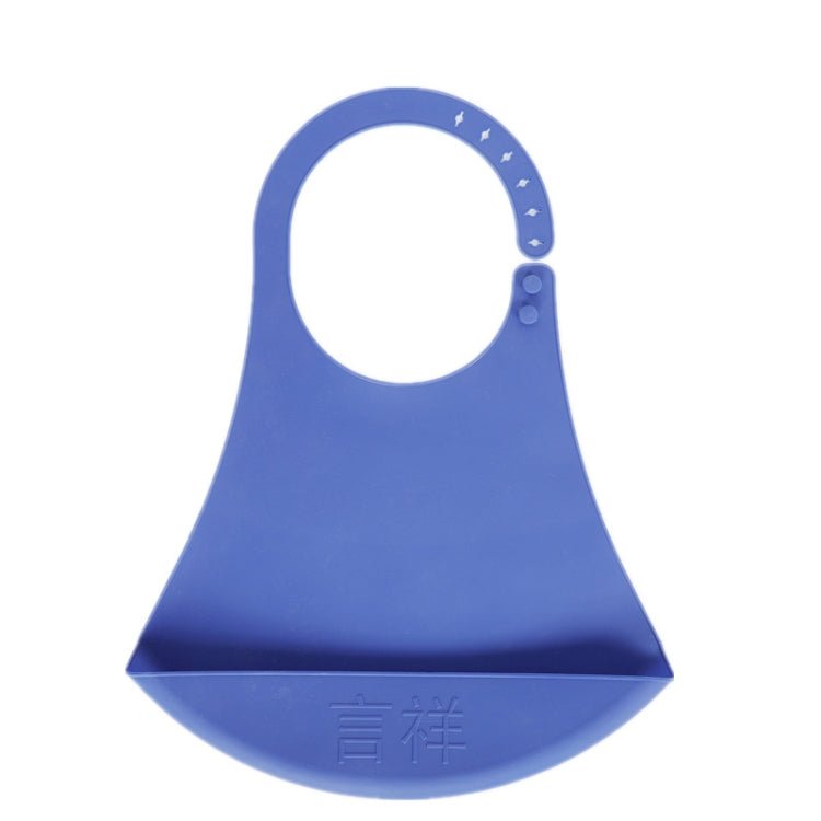 Yanxiang Elderly Eat Silicone Waterproof Bib Adult Widened Disposable Saliva Pocket(Blue) - British D'sire