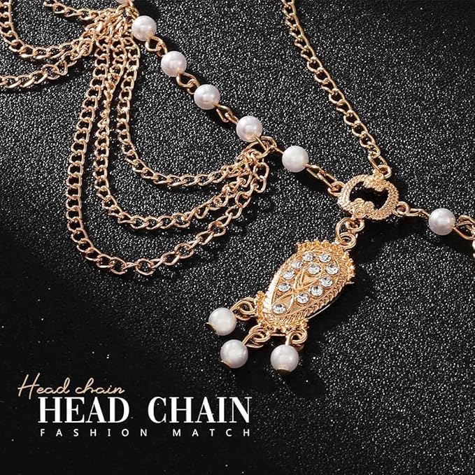 Yean Women's Headpieces Headband Bohemia Head Chain with Pendant - Hair Jewellery - British D'sire