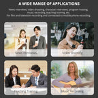 YELANGU MX5S 2.4G Live Broadcast Interview Wireless Recording Camera Microphone, 1 Receiver to 2 Transmitter(Black) - British D'sire