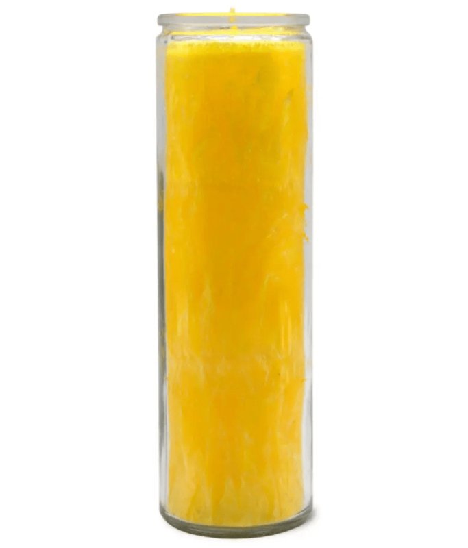 Yellow 7 Day Candle Mental Clarity, Success, Intellect, Optimism - British D'sire