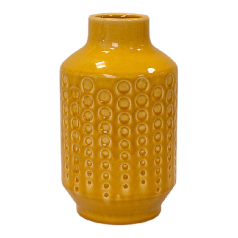 Yellow Ceramic Vase (25cm) - Ceramic Vase - British D'sire Main image