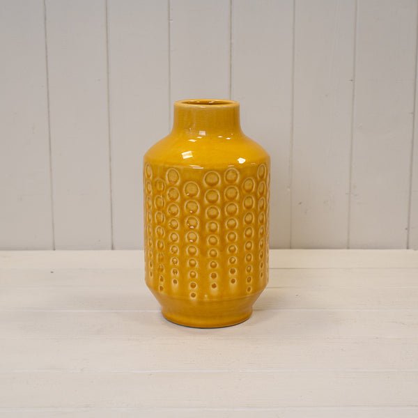 Yellow Ceramic Vase (25cm) Secondary image