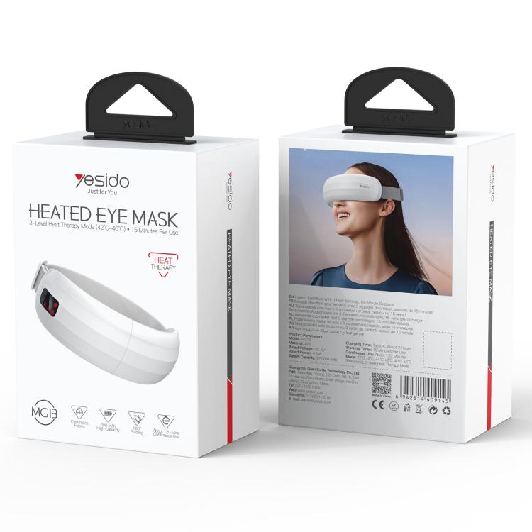 Yesido MG13 Intelligent Hot Compress Eye Massage Care Instrument(White) - British D'sire