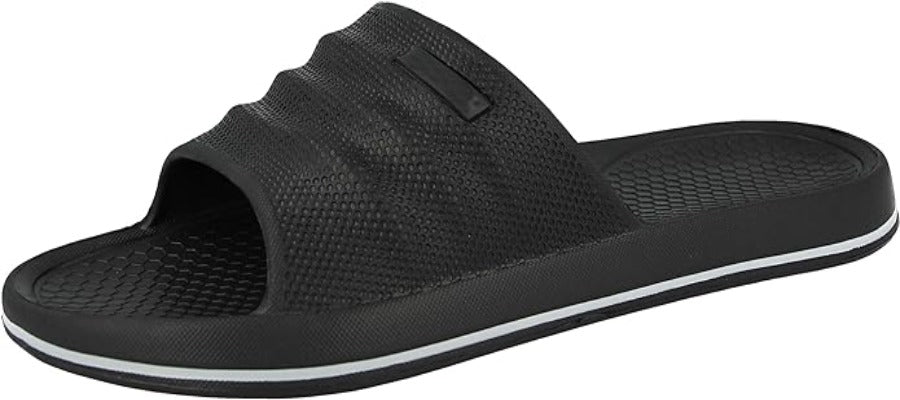 Yinka Shoes Mens Beach Pool Sliders Slip On Flip Flops Mule Shower Sandals Slippers - British D'sire Main image