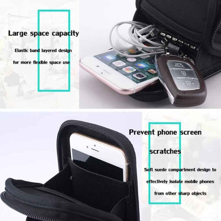 YIPINU Outdoor Multifunctional Arm Cycling Running Fitness Sports Phone Bag(Blue) - British D'sire