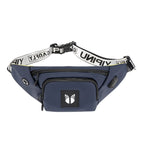 YIPINU YPU - DS Fashion Chest Bag Messenger Bag Waist Bag Waterproof Sports Mobile Phone Bag with External USB Port(Blue) - British D'sire