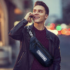 YIPINU YQM - AAA Outdoor Running Sport Waterproof Mobile Phone Crossby Waist Bag(Blue) - British D'sire