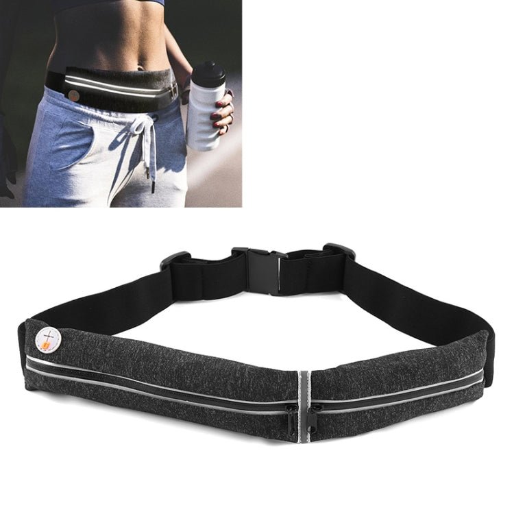 YIPINU YS13 Outdoor Sport Waterproof Waist Bag Invisible Anti - theft Mobile Phone Storage Bag with Earphone Hole(Black) - British D'sire Main image