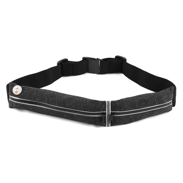 YIPINU YS13 Outdoor Sport Waterproof Waist Bag Invisible Anti-theft Mobile Phone Storage Bag with Earphone Hole(Black) Secondary image