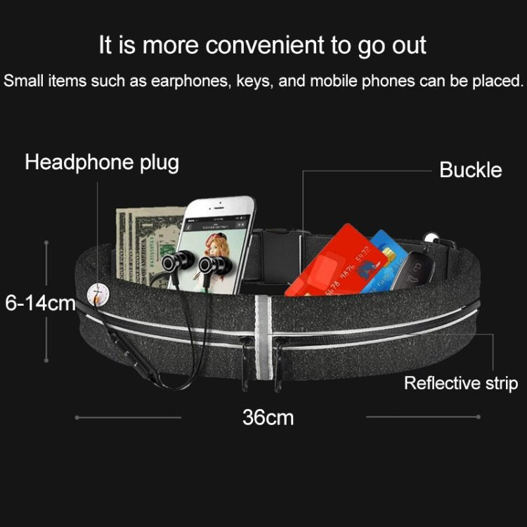 YIPINU YS13 Outdoor Sport Waterproof Waist Bag Invisible Anti - theft Mobile Phone Storage Bag with Earphone Hole(Red) - British D'sire