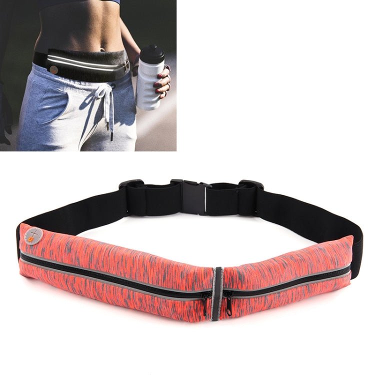 YIPINU YS13 Outdoor Sport Waterproof Waist Bag Invisible Anti - theft Mobile Phone Storage Bag with Earphone Hole(Red) - British D'sire