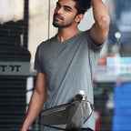 YIPINU YS20 Outdoor Sport Waterproof Double Layer Mobile Phone Storage Waist Bag Kettle Bag(Grey) - British D'sire