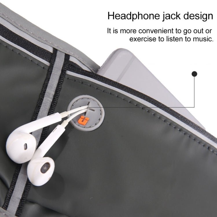 YIPINU YSU Outdoor Marathon Sport Ultra - thin Waterproof Mobile Phone Storage Waist Bag(Black) - British D'sire