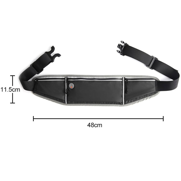 YIPINU YSU Outdoor Marathon Sport Ultra - thin Waterproof Mobile Phone Storage Waist Bag(Black) - British D'sire