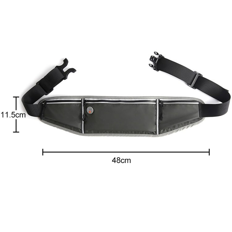 YIPINU YSU Outdoor Marathon Sport Ultra - thin Waterproof Mobile Phone Storage Waist Bag(Grey) - British D'sire