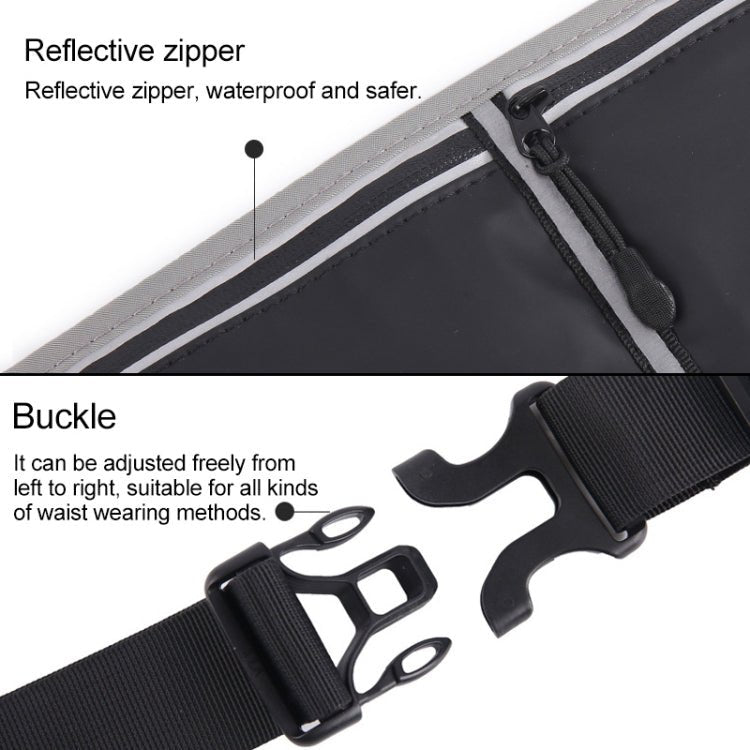 YIPINU YSU Outdoor Marathon Sport Ultra - thin Waterproof Mobile Phone Storage Waist Bag(Silver) - British D'sire