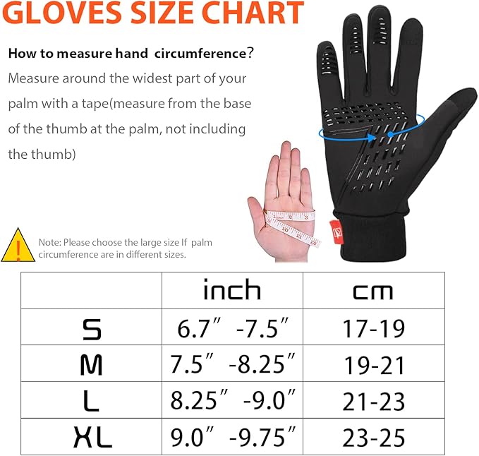 Yobenki Warm Winter Gloves, Anti Slip Touchscreen Gloves Windproof and Water Resistant Running Gloves Thermal Gloves Cold Weather Cycling Gloves for Men Women Walking Riding Driving Cycling Secondary image