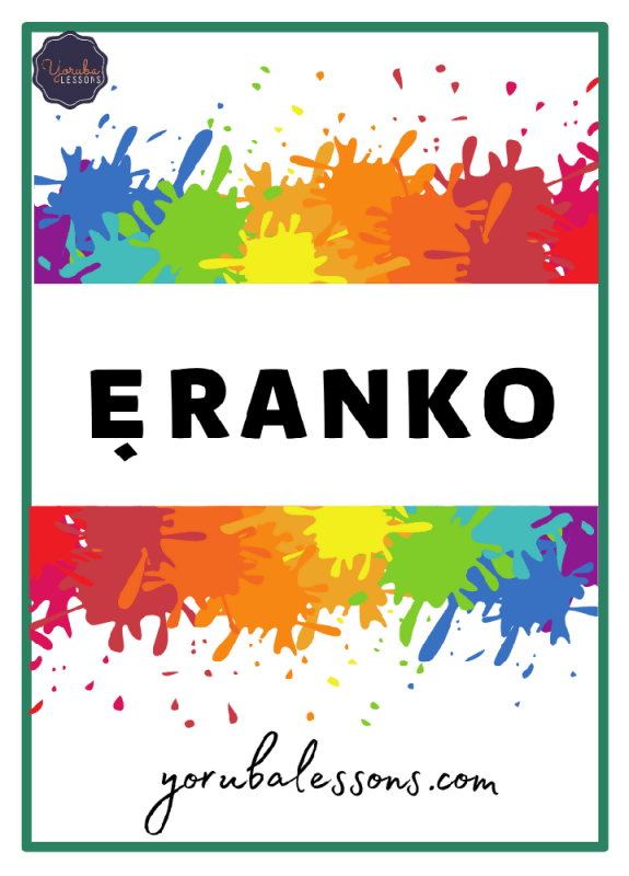 Yoruba Flashcards To Learn Vocabulary - Food, Verbs, Profession, Common Phrases,Things in The House, Alphabets and Numbers (NEW EDITION - LAMINATED) - Yoruba Study Material - British D'sire