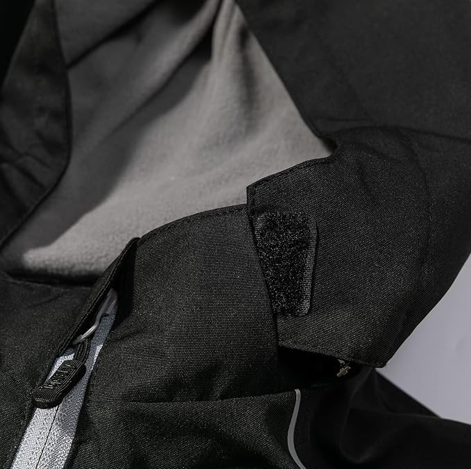 YoungSoul Boys Girls Waterproof Jackets Kids Lightweight Fleece Lined Raincoat with Detachable Hood - Boys Jacket - British D'sire