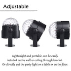 YouOKLight YK2278 3W Sound Activated Party DJ Lighting RBG Disco Ball Strobe Lamp Stage Par Light with 7 Modes, Without Remote Control - British D'sire