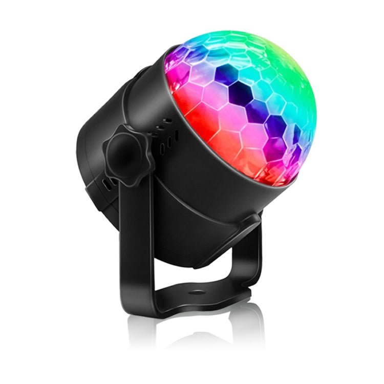 YouOKLight YK2278 3W Sound Activated Party DJ Lighting RBG Disco Ball Strobe Lamp Stage Par Light with 7 Modes, Without Remote Control - British D'sire Main image