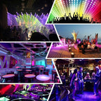 YouOKLight YK2278 3W Sound Activated Party DJ Lighting RBG Disco Ball Strobe Lamp Stage Par Light with 7 Modes, Without Remote Control - British D'sire