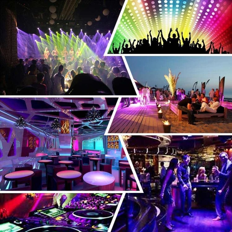 YouOKLight YK2278 3W Sound Activated Party DJ Lighting RBG Disco Ball Strobe Lamp Stage Par Light with 7 Modes, Without Remote Control - British D'sire