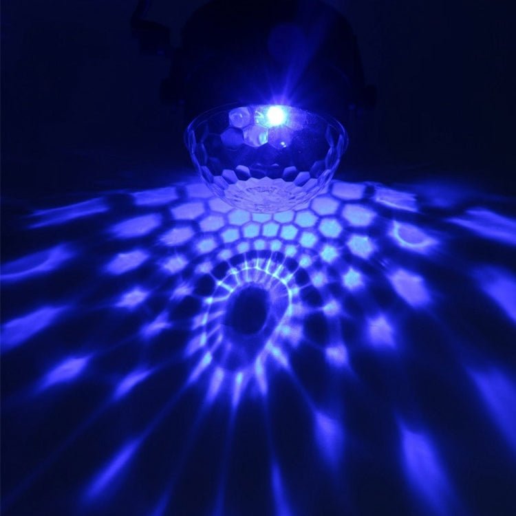 YouOKLight YK2278 3W Sound Activated Party DJ Lighting RBG Disco Ball Strobe Lamp Stage Par Light with 7 Modes, Without Remote Control - British D'sire