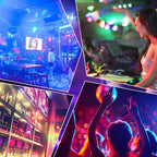 YouOKLight YK2278 3W Sound Activated Party DJ Lighting RBG Disco Ball Strobe Lamp Stage Par Light with 7 Modes, Without Remote Control - British D'sire