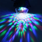 YouOKLight YK2278 3W Sound Activated Party DJ Lighting RBG Disco Ball Strobe Lamp Stage Par Light with 7 Modes, Without Remote Control - British D'sire