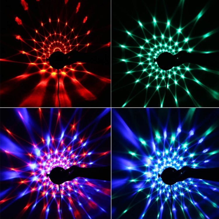 YouOKLight YK2278 3W Sound Activated Party DJ Lighting RBG Disco Ball Strobe Lamp Stage Par Light with 7 Modes, Without Remote Control - British D'sire