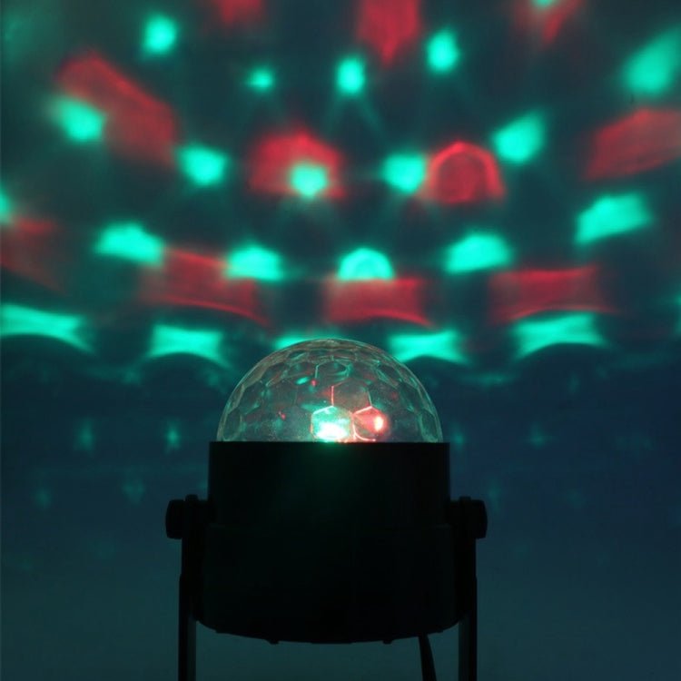 YouOKLight YK2278 3W Sound Activated Party DJ Lighting RBG Disco Ball Strobe Lamp Stage Par Light with 7 Modes, Without Remote Control - British D'sire