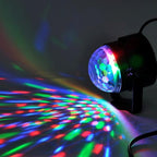 YouOKLight YK2278 3W Sound Activated Party DJ Lighting RBG Disco Ball Strobe Lamp Stage Par Light with 7 Modes, Without Remote Control - British D'sire