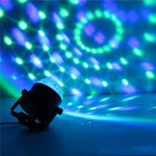 YouOKLight YK2278 3W Sound Activated Party DJ Lighting RBG Disco Ball Strobe Lamp Stage Par Light with 7 Modes, Without Remote Control - British D'sire