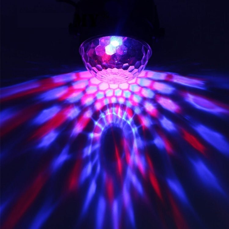 YouOKLight YK2278 3W Sound Activated Party DJ Lighting RBG Disco Ball Strobe Lamp Stage Par Light with 7 Modes, Without Remote Control - British D'sire