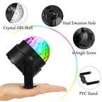 YouOKLight YK2278 3W Sound Activated Party DJ Lighting RBG Disco Ball Strobe Lamp Stage Par Light with 7 Modes, Without Remote Control - British D'sire